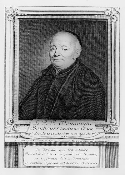 Dominique Bouhours by Etienne Jehandier Desrochers